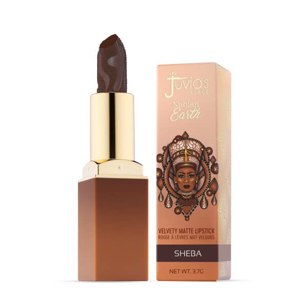 Juvia's Place Nubian Earth Matte Lipstick Sheeba - Hydrating Lipstick, Long-lasting Lipstick, Richly Pigmented Lip Makeup, Creamy Lipstick with Matte Finish, Beauty & Lip Care Product