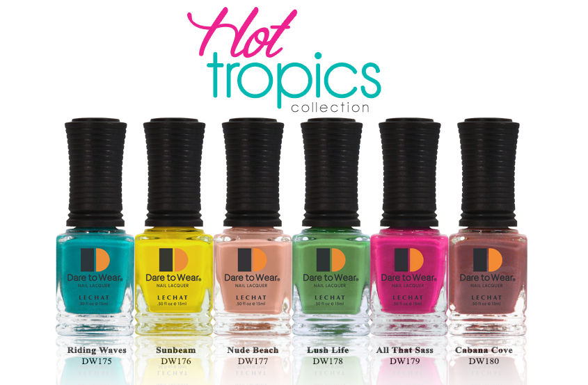 LECHAT Dare to Wear Nail Polish - Hot Tropics Collection (6 Colors)