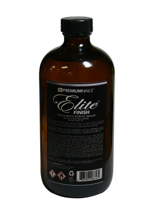 Premiumnails Elite Finish (Pink & White Acrylic Sealer - Airdry) 16 fl. oz