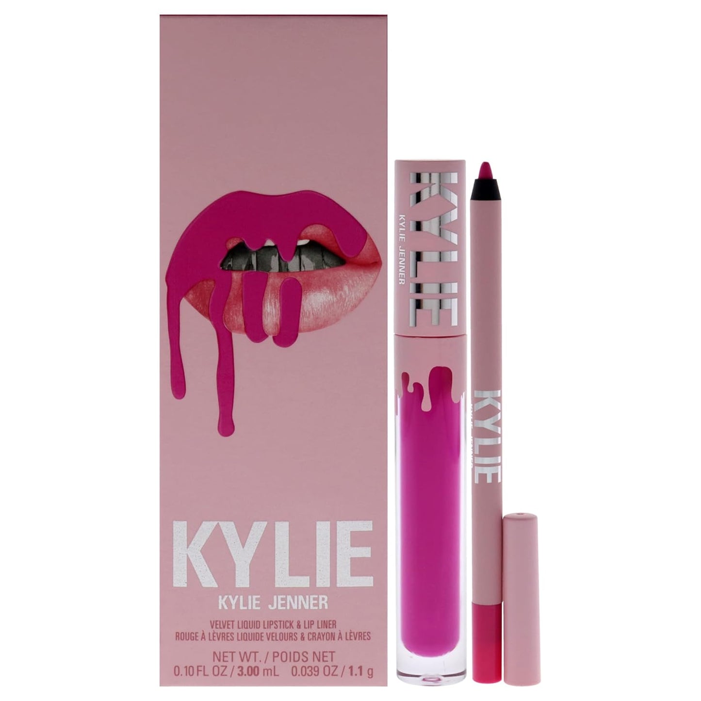 Kylie Cosmetics Velvet Lip Kit - 306 Say No More for Women - 2 Pc 0.10 oz Velvet Liquid Lipstick, 0.03 oz Lip Liner
