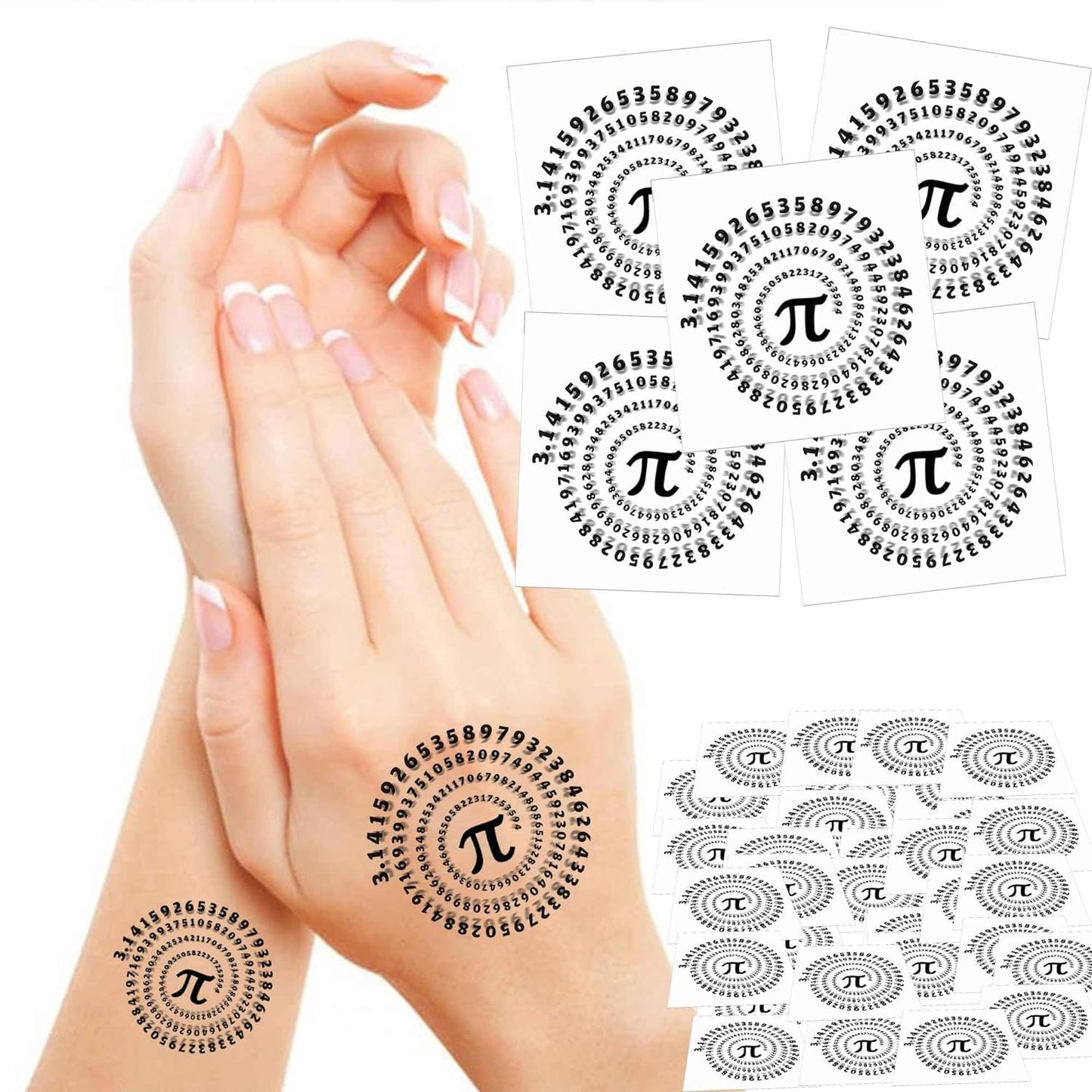 Pi Tattoo Pi Day Tattoos Pi Symbol Temporary Tattoos Math Stickers Party Favors Classroom Gifts Decorations for Kids
