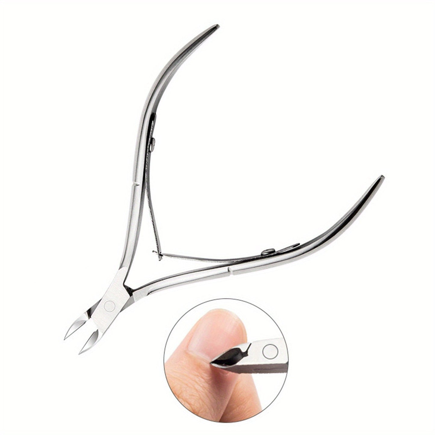 Silver Steel Cuticle Nipper Nail Tools Manicure And Pedicure Kit Nail Art Design