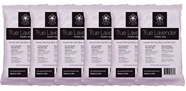 Fleur de Spa Paraffin Wax Refill Pack of 6lbs - TRUE LAVENDER