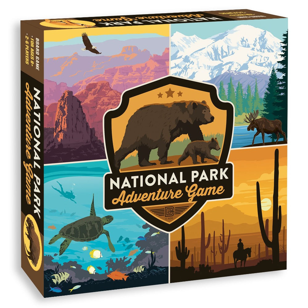 National Park Adventure Board Game for Family and Kids Ages 7 & Up, 2-6 Players with Artwork by Anderson Design Group