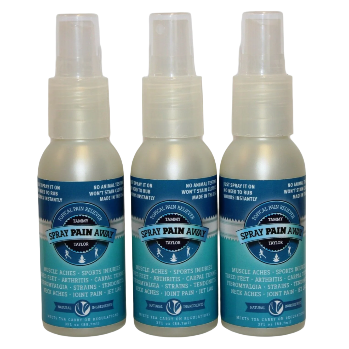 Pack of 3 - Tammy Taylor Spray Pain Away - 3oz/88.7ml