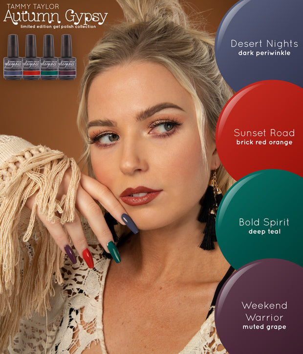 Tammy Taylor - AUTUMN GYPSY Collection! Gelegance Soak Off Gel Polish 4 colors