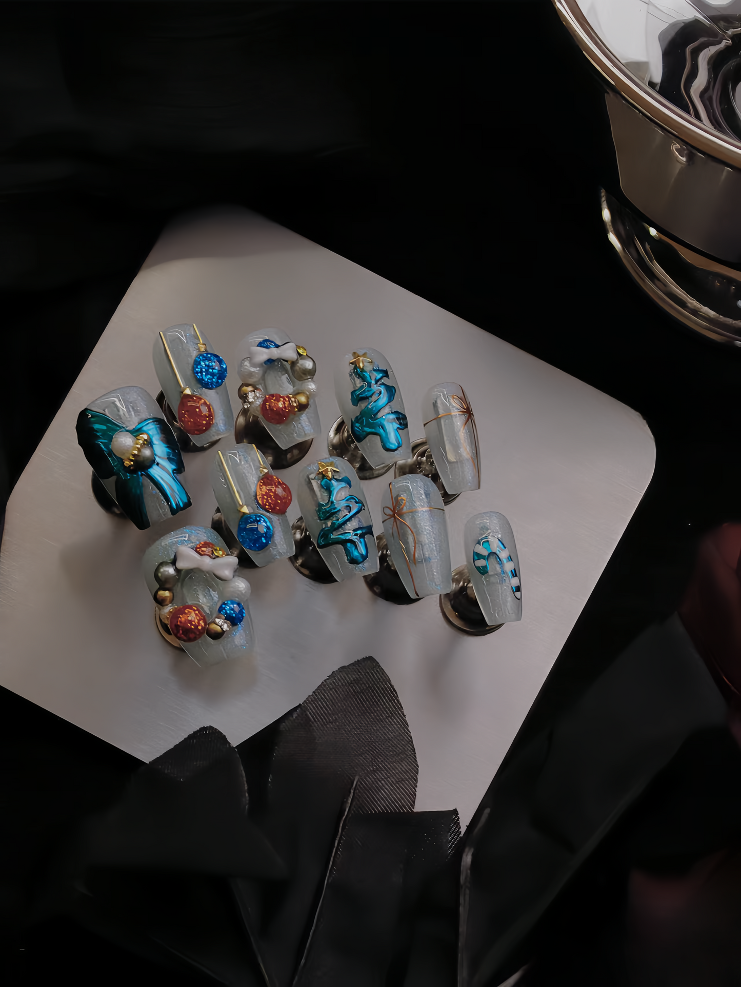 Smurf False Nails from SHOPQAQ