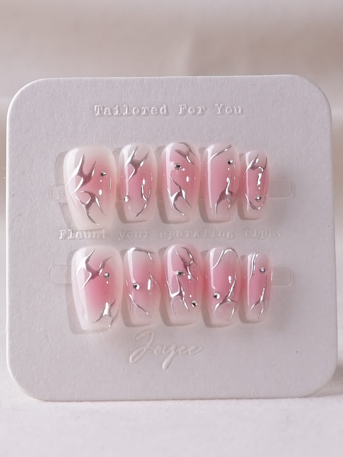 Handmade- Blush Ignite Press On Nail Set