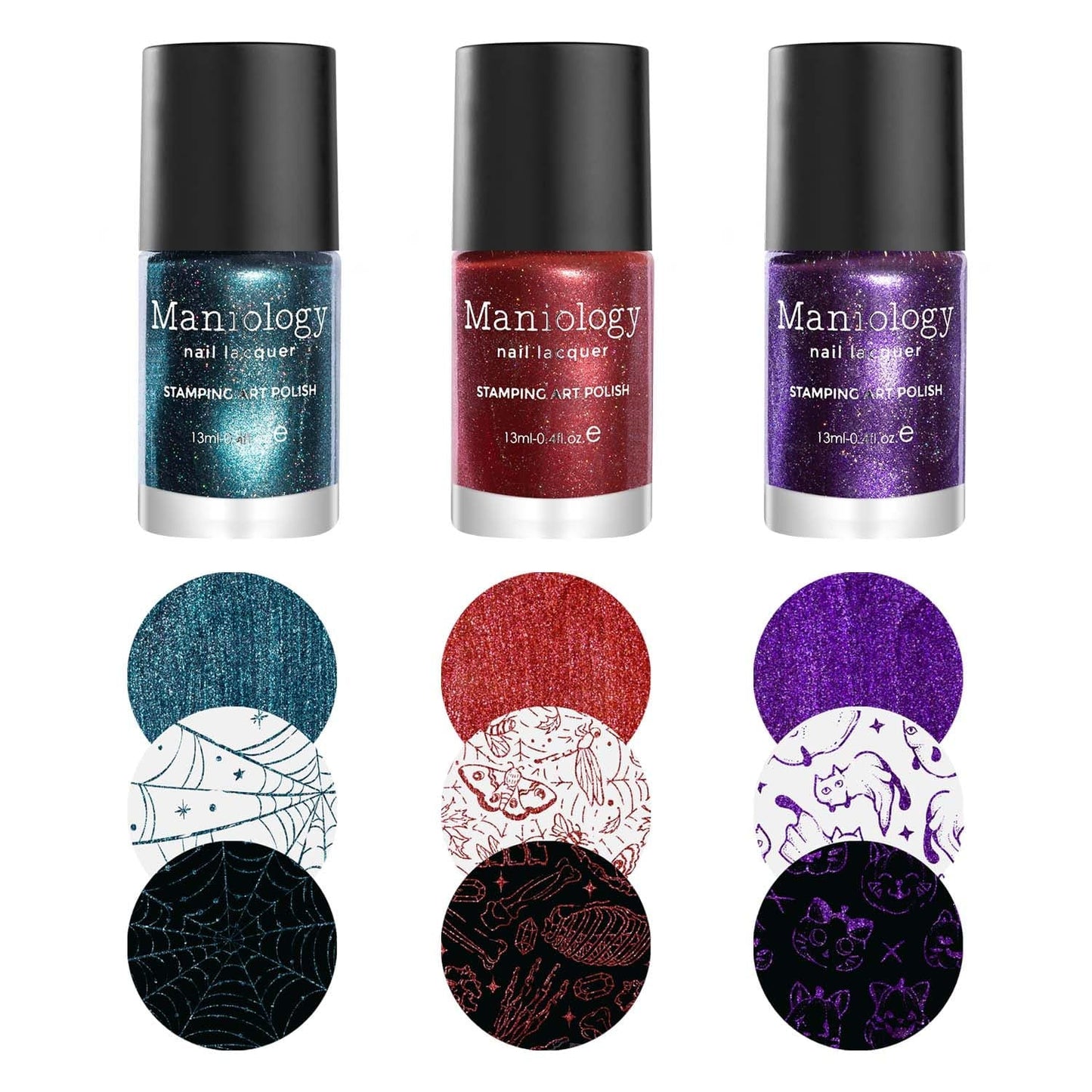 Casting Spells: 3-Piece Holo-Sanded Stamping Polish Set