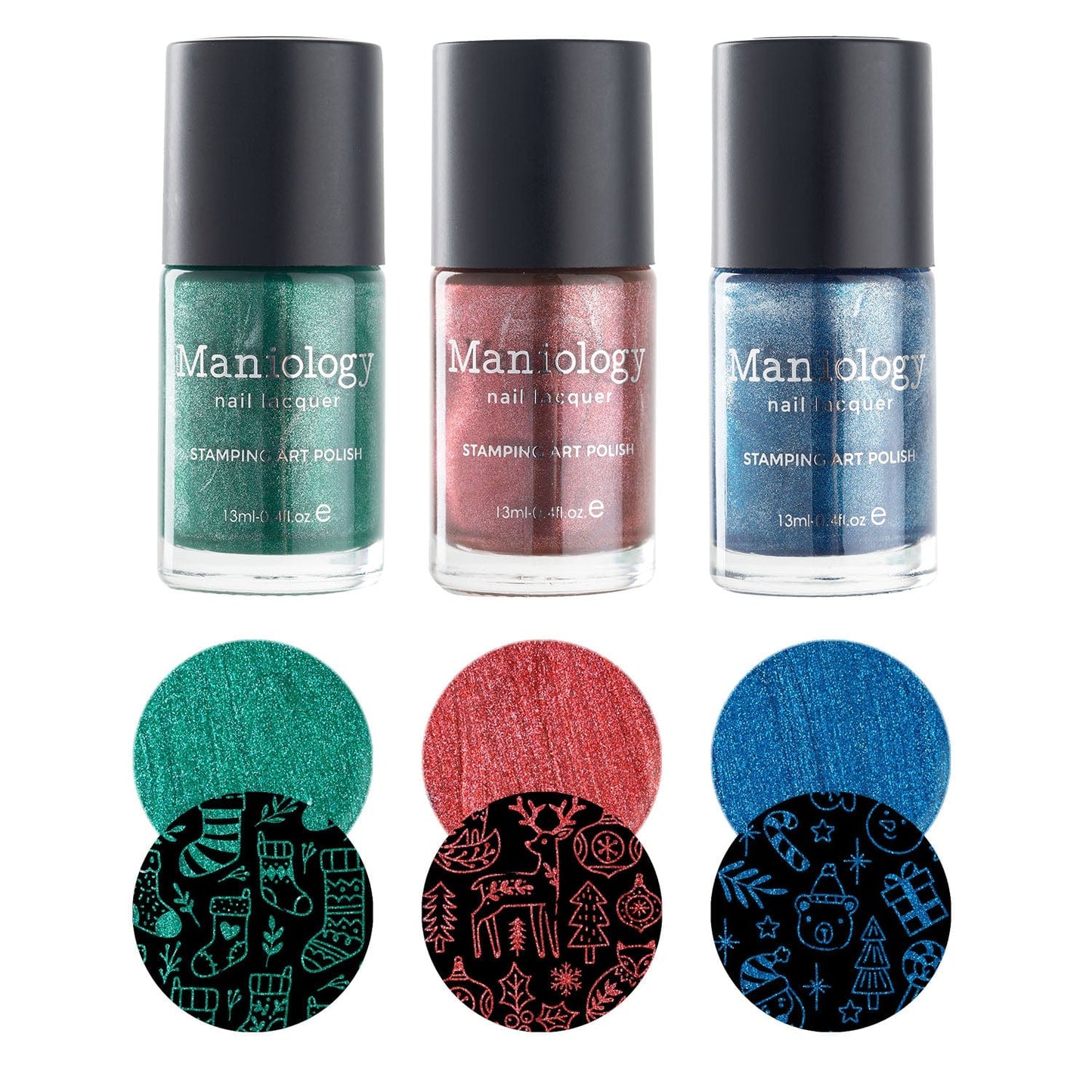 Sleigh Day: 3-Piece Metallic Stamping Polish Set