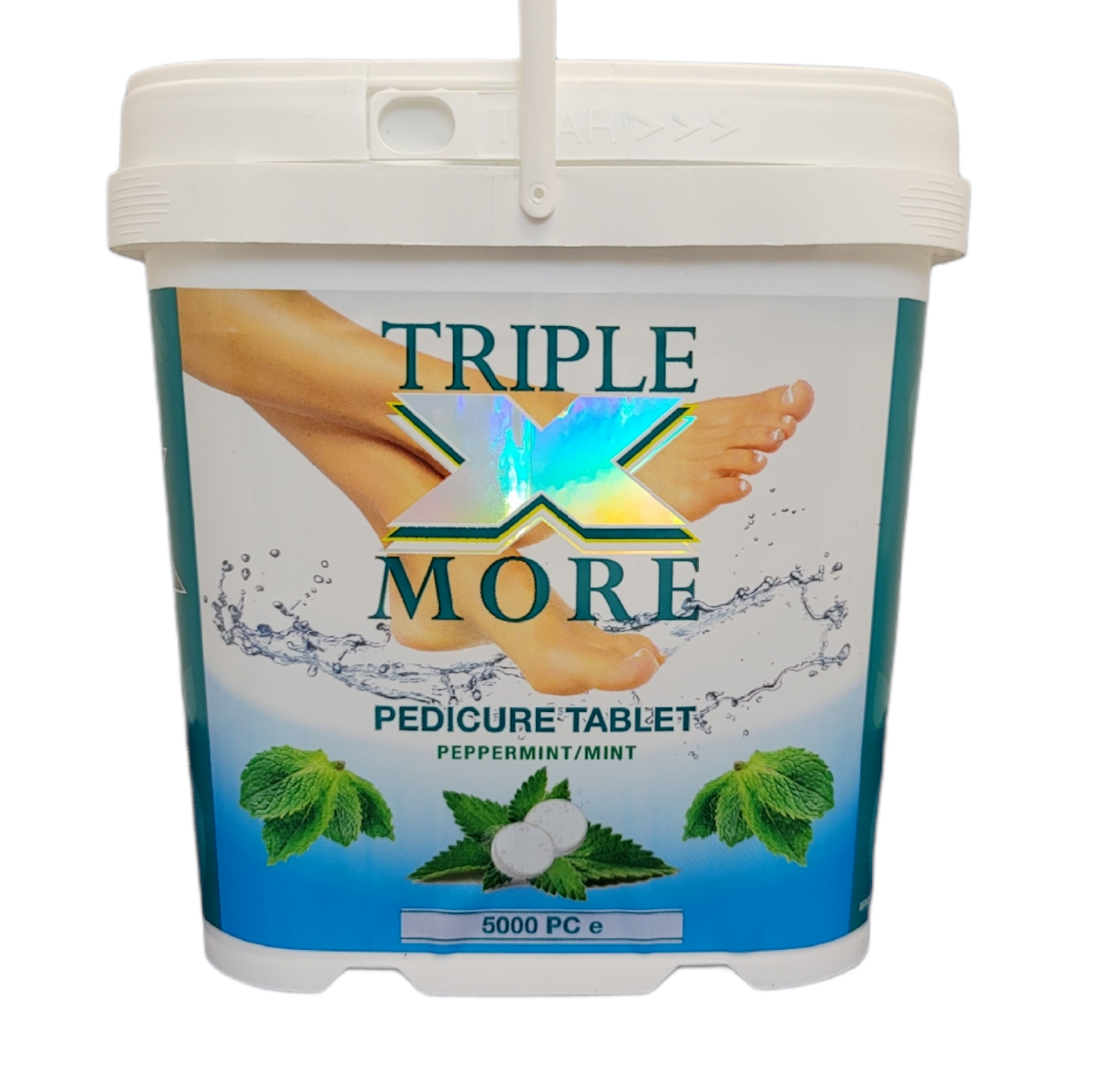 Triple X MORE Pedicure solution Tablets Peppermint - 5000ct