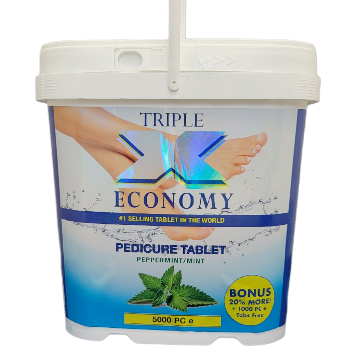 Cory Laboratories Triple X Pedicure Solution Tablets Economy - 5000ct with 1,000ct Bonus
