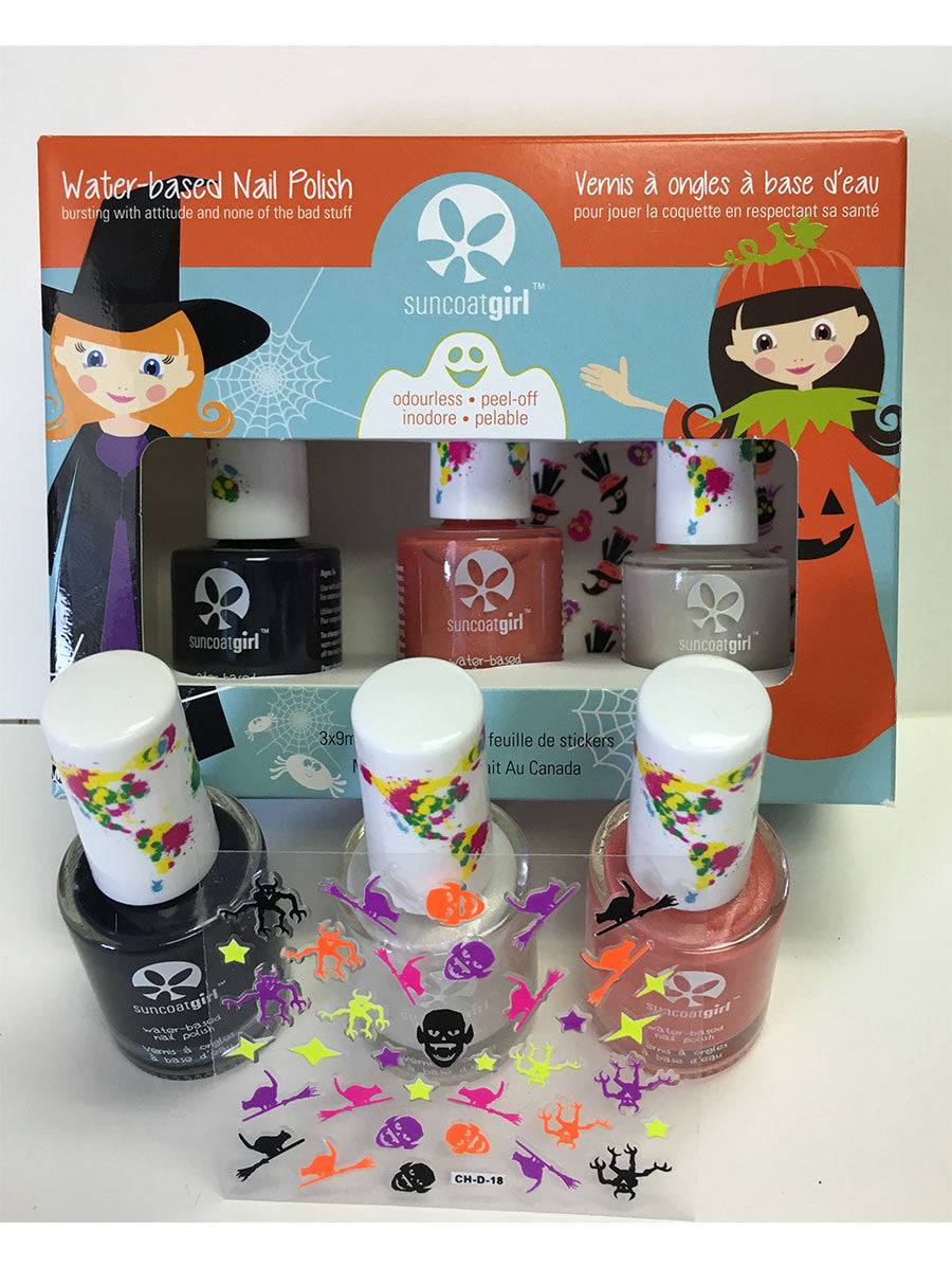 Suncoat Halloween Cute-but-Spooky Nail Kit - 3 pack