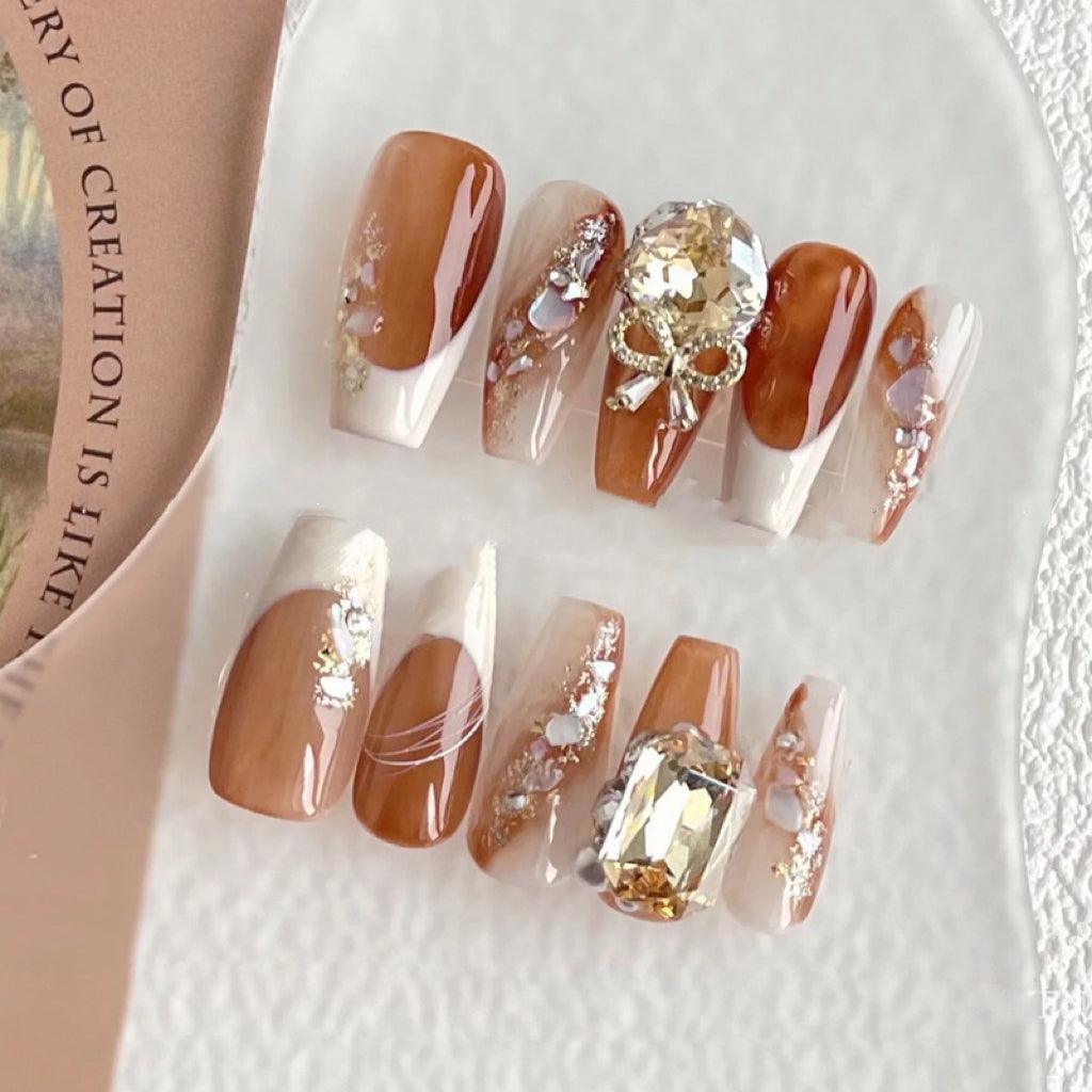 French Smudged | False Nails | SHOPQAQ