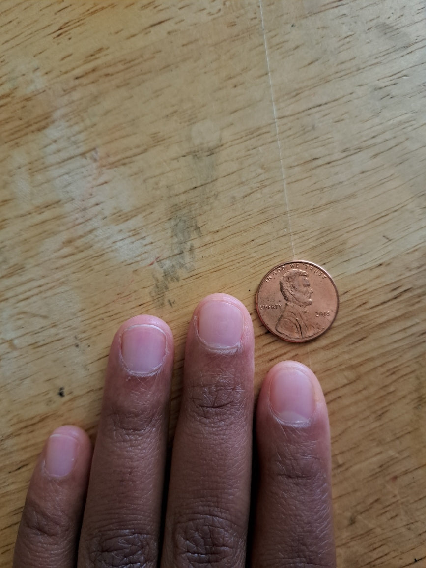 Water Effect with Hawaiian Flower Press On Nails