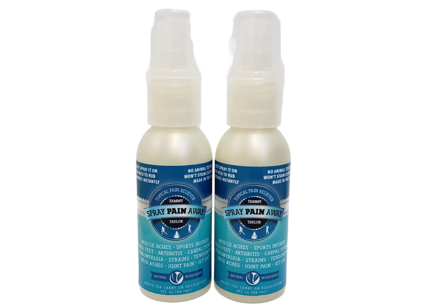 Pack of 2 - Tammy Taylor Spray Pain Away - 3oz/88.7ml