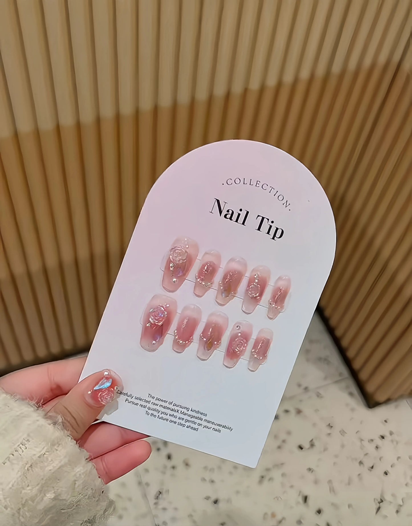Long-Length Sparkling and Detachable New Nail Stickers