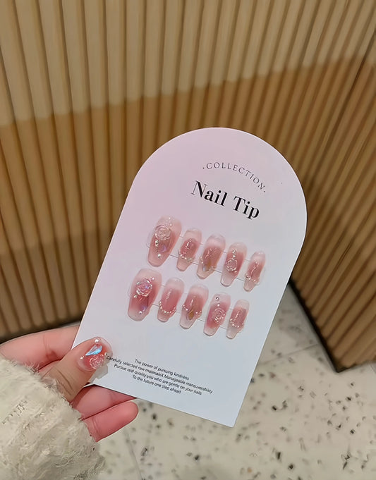 Long-Length Sparkling and Detachable New Nail Stickers