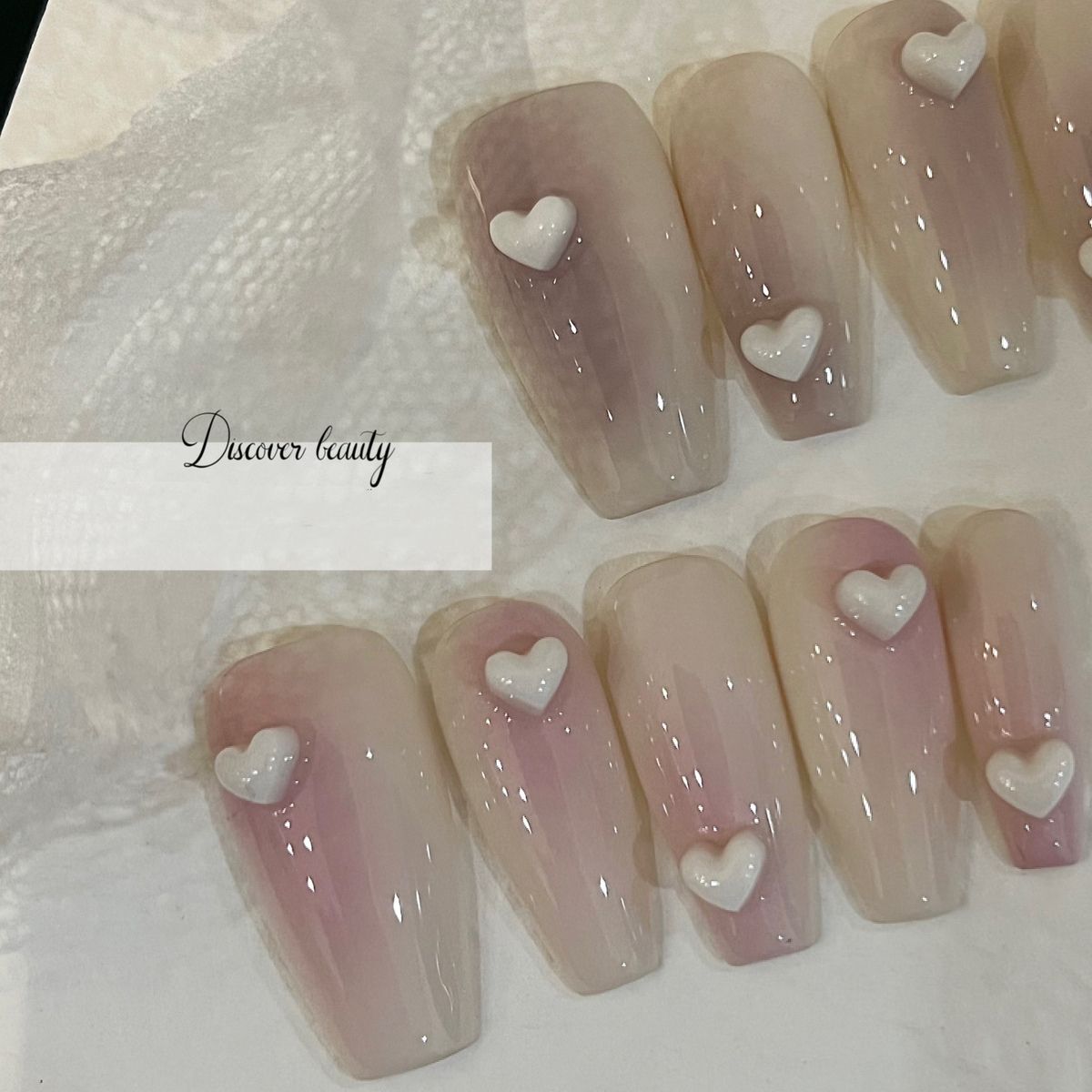 Three-dimensional love | False Nails | SHOPQAQ