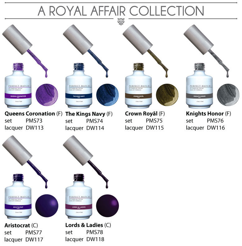 LeChat Perfect Match Collection - 6 Gelcolor+  Matching Nail Polish colors