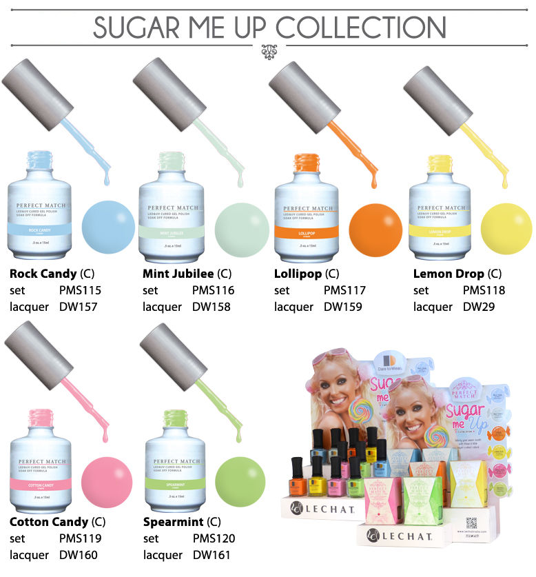 LeChat Perfect Match Collection - 6 Gelcolor+  Matching Nail Polish colors