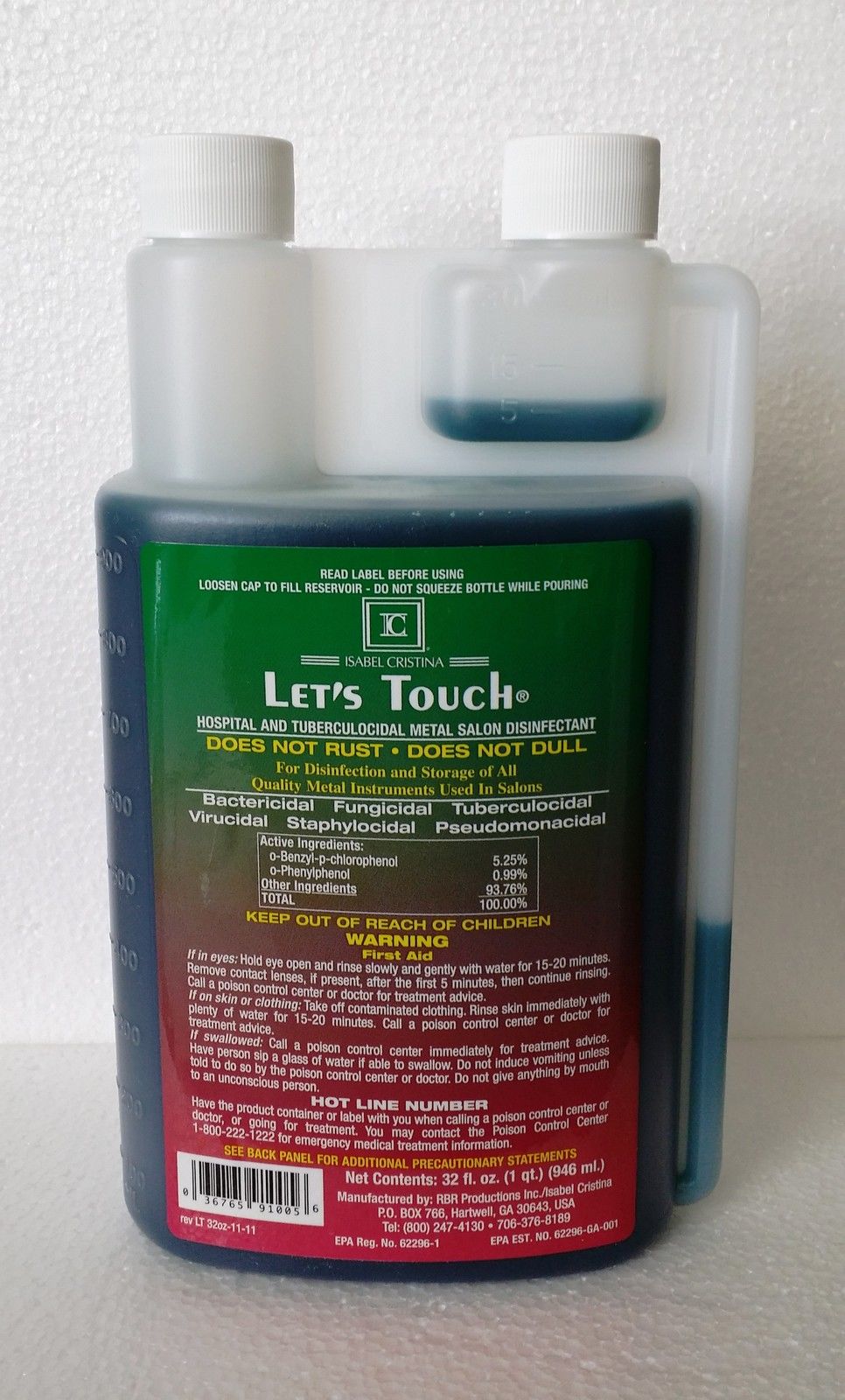 Isabel Cristina Let's Touch Salon Disinfection - 32oz