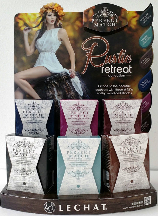 New LeChat Perfect Match Rustic Retreat Collection Gel + Matching Nail Polish