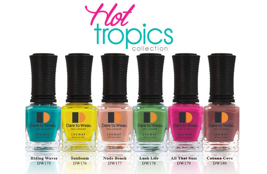 LECHAT Dare to Wear Nail Polish - Hot Tropics Collection (6 Colors)