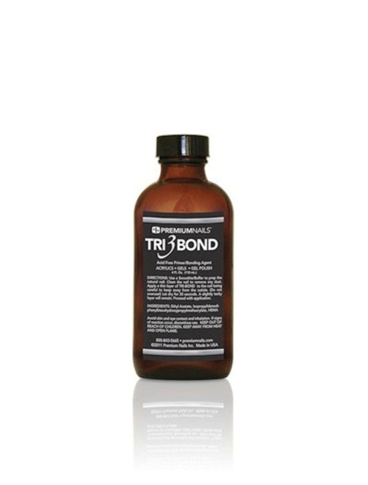Premiumnails - Tri-Bond Acid-Free Primer (For Soak off Gel Polish/Nail Acrylic/Hard Gel) - 4 fl. oz