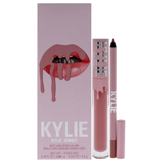 Kylie Cosmetics Matte Lip Kit - 300 Koko K for Women - 2 Pc 0.10oz Matte Liquid Lipstick, 0.03oz Lip Liner