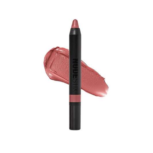 Nudestix Intense Matte Lip + Cheek Pencil, Lipstick + Lip Liner + Cheek Blush Tint, Multi Use Makeup for Long Lasting Color, Smooth Coverage