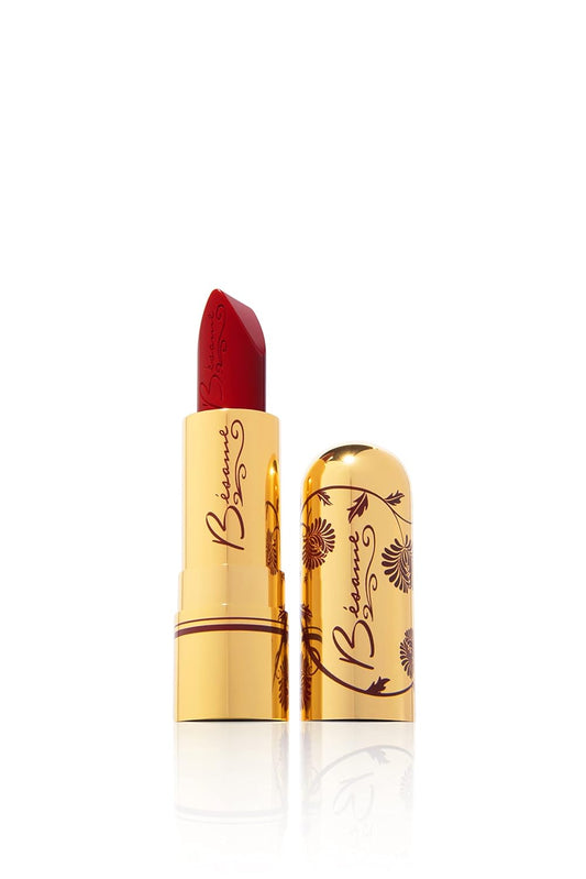 BESAME Forever Red Lipstick - 1925 | Classic Color for All Skin Tones | Luxe Vintage Makeup | Long Lasting | Semi Matte Satin Finish for Women | Moisturizing with Vitamin E | Made for Sensitive Skin