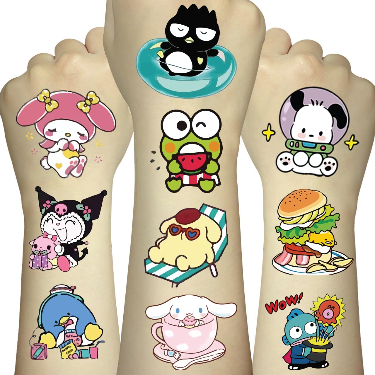 120 PCS Cartoon Tattoos for Decoration Party Favors