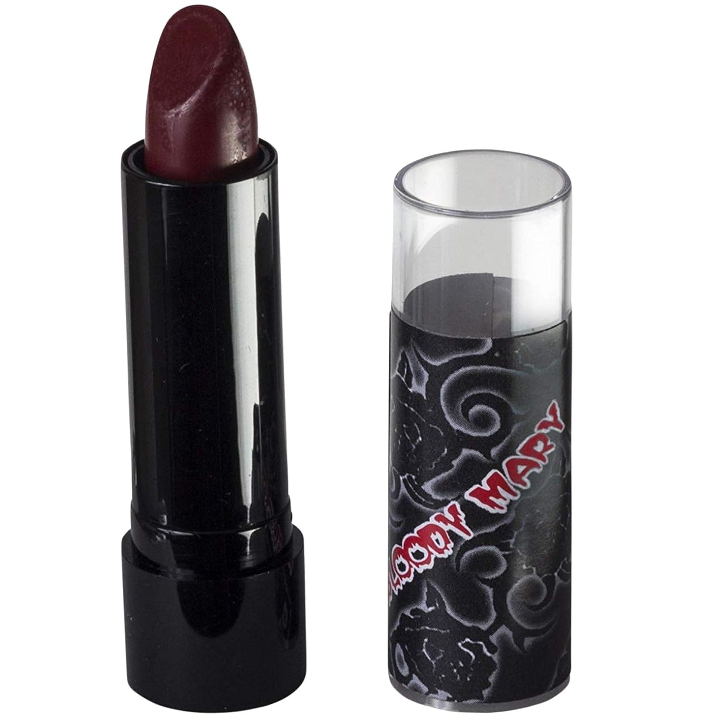 Bloody Mary Lipstick Professional Hollywood Makeup Quality -Creamy & Long Lasting – Fashionable Eccentric Gothic Style - Ideal For Halloween - Unique Color & Rich Pigment (Blood Red)