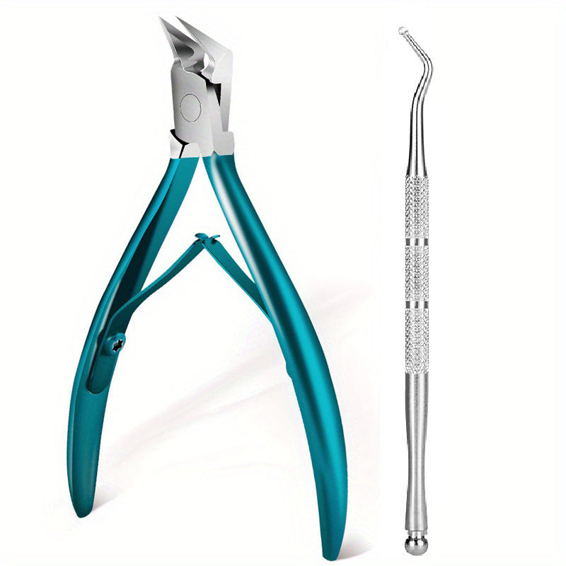 Podiatrist Toenail Clippers for Thick or Ingrown Nails - Easy to Use and Painless Cutters for Healthy Nails
