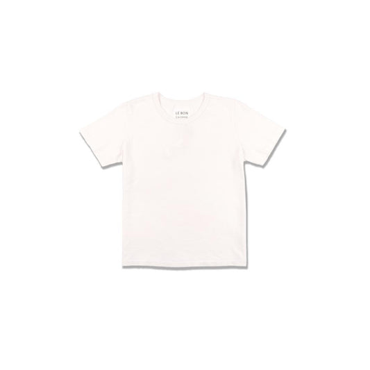 Organic Cotton Vintage Boy Tee | White