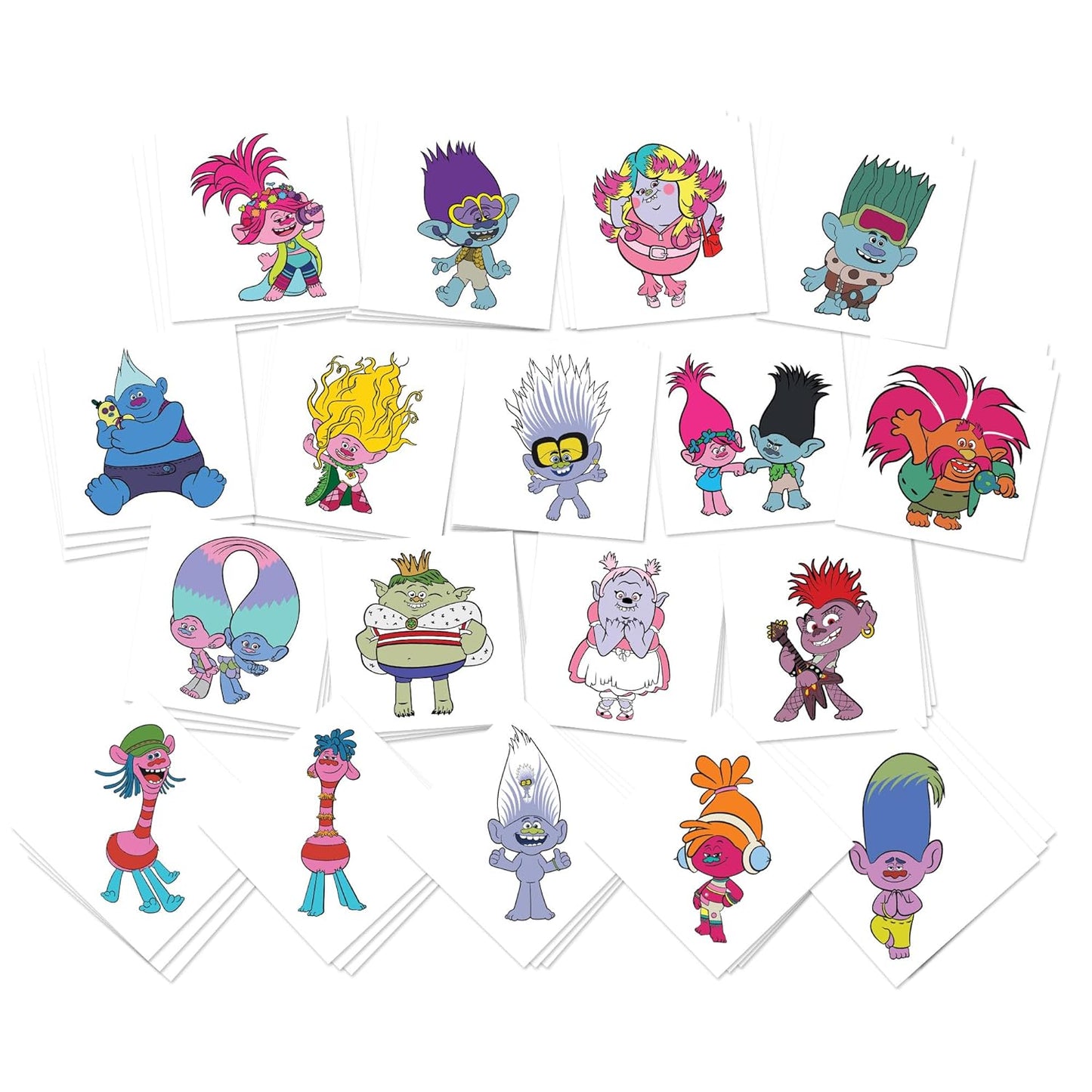 Singing Doll Band Temporary Tattoos | 54 Pack | Kids Party Favors | Skin Safe | MADE IN THE USA | Removable