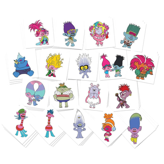 Singing Doll Band Temporary Tattoos | 54 Pack | Kids Party Favors | Skin Safe | MADE IN THE USA | Removable