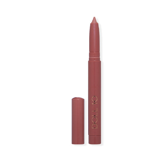 Buff Babe shade of doll pro lip lock serum in component