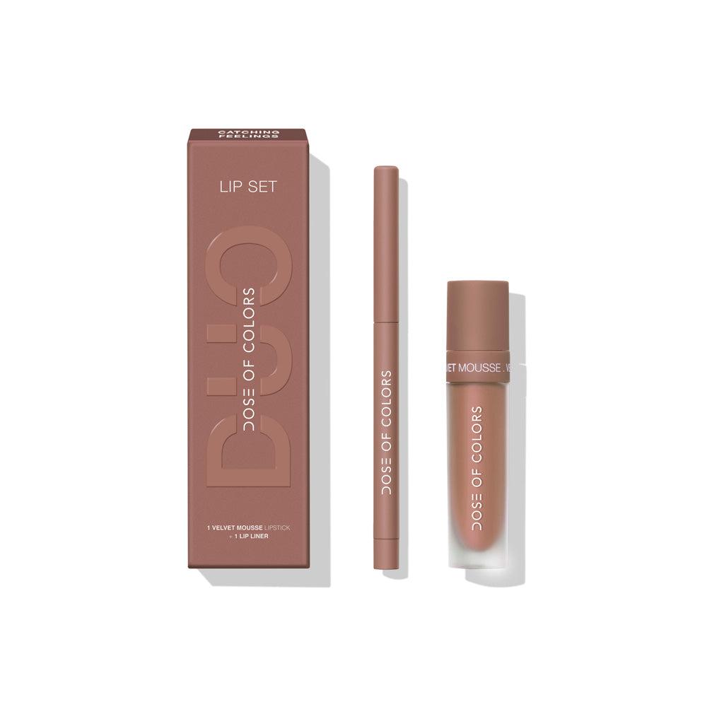 Dose of Colors Lip Set Duo Lipstick Catching Feelings (Soft Brown)