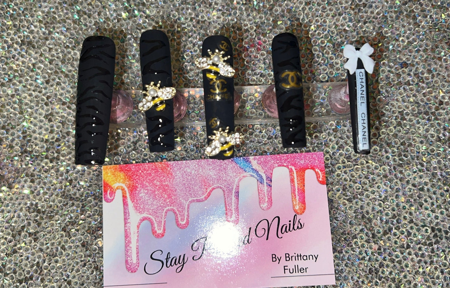 Bumblebee Designer Press On Nails