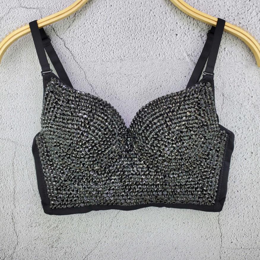 Diamond beading Crop Top