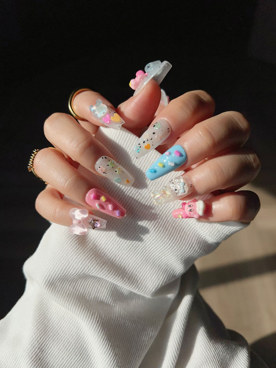 Rainbow-medium-coffin-nails-star-kirby