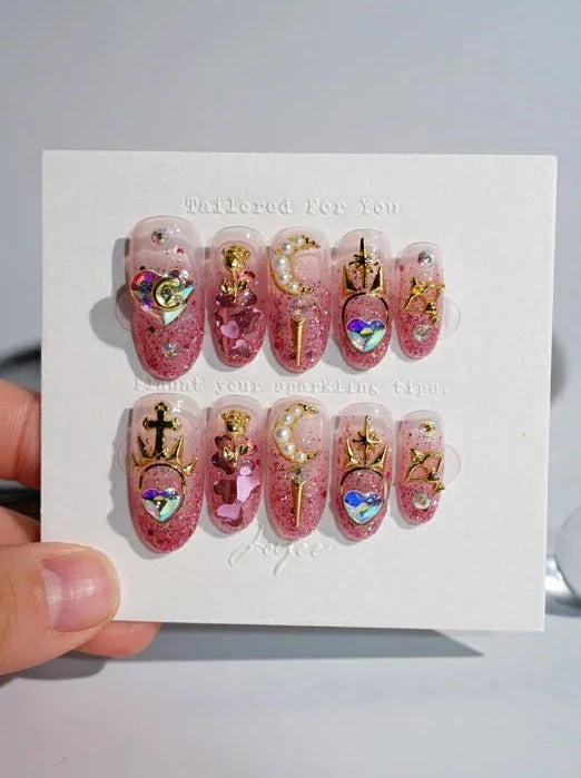 Red-Medium-oval-nails-senshi