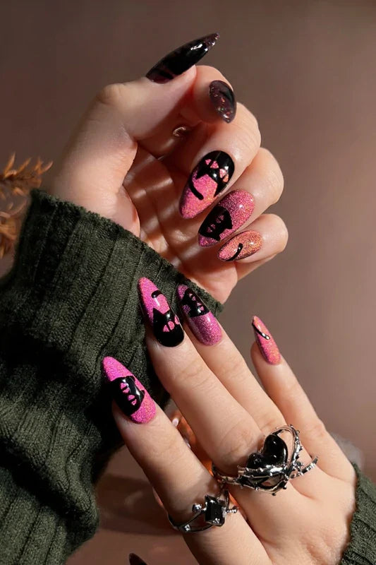 Handmade- Night Prowler Press On Nail Set