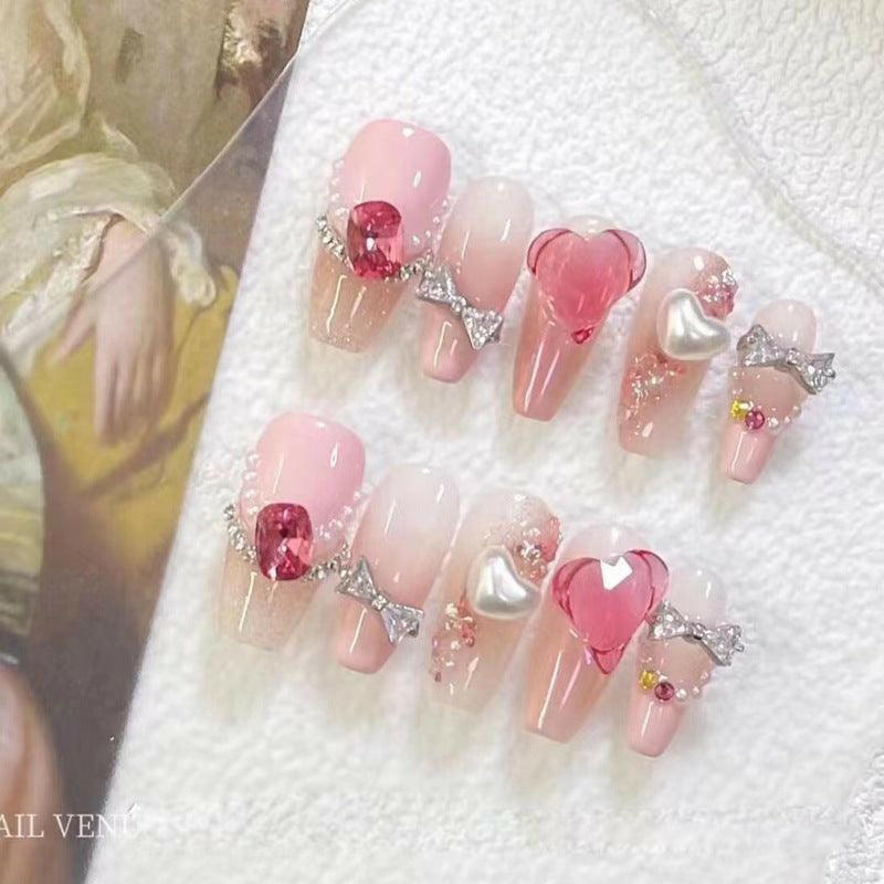 Rainbow Sweetheart | False Nails | SHOPQAQ