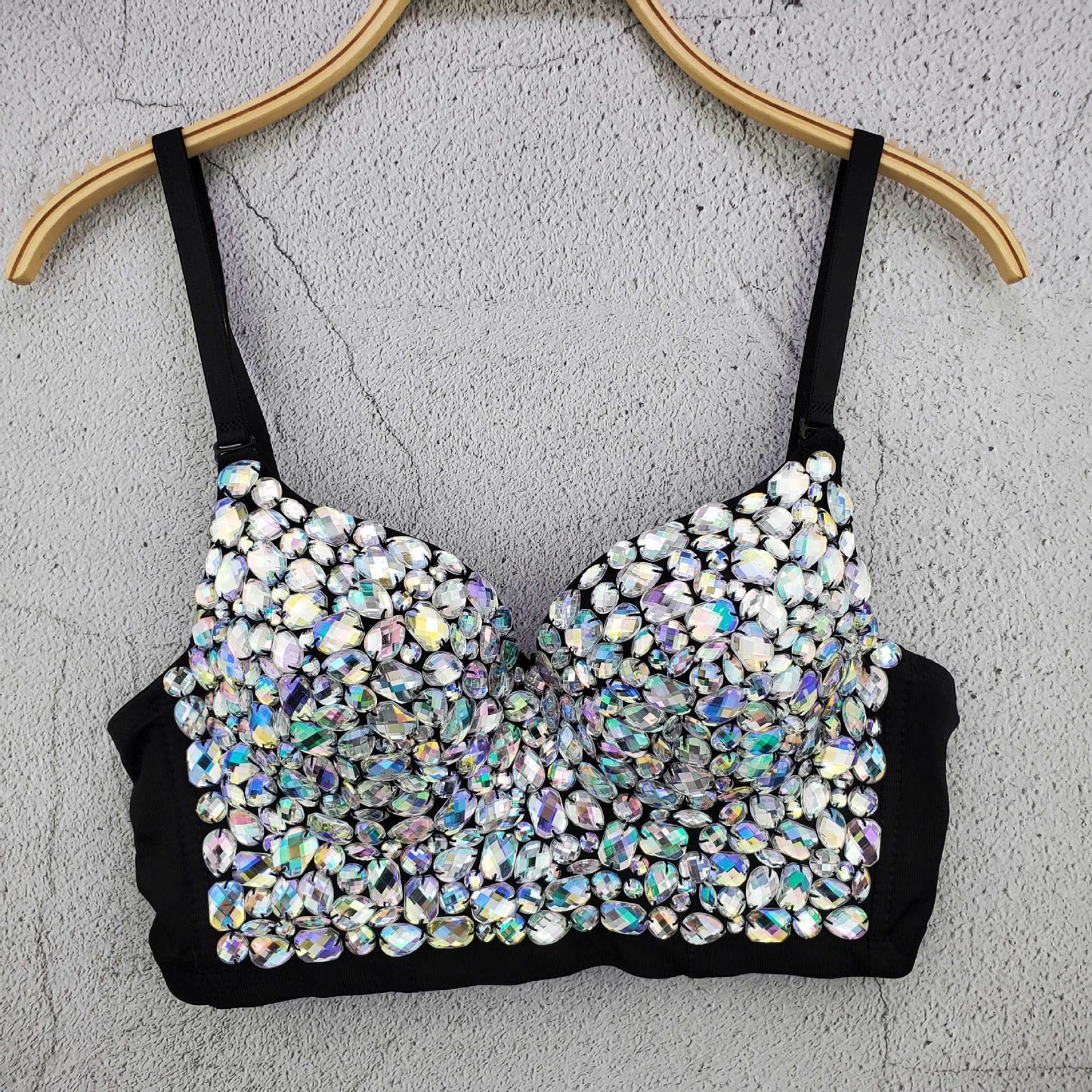 Diamond beading Crop Top