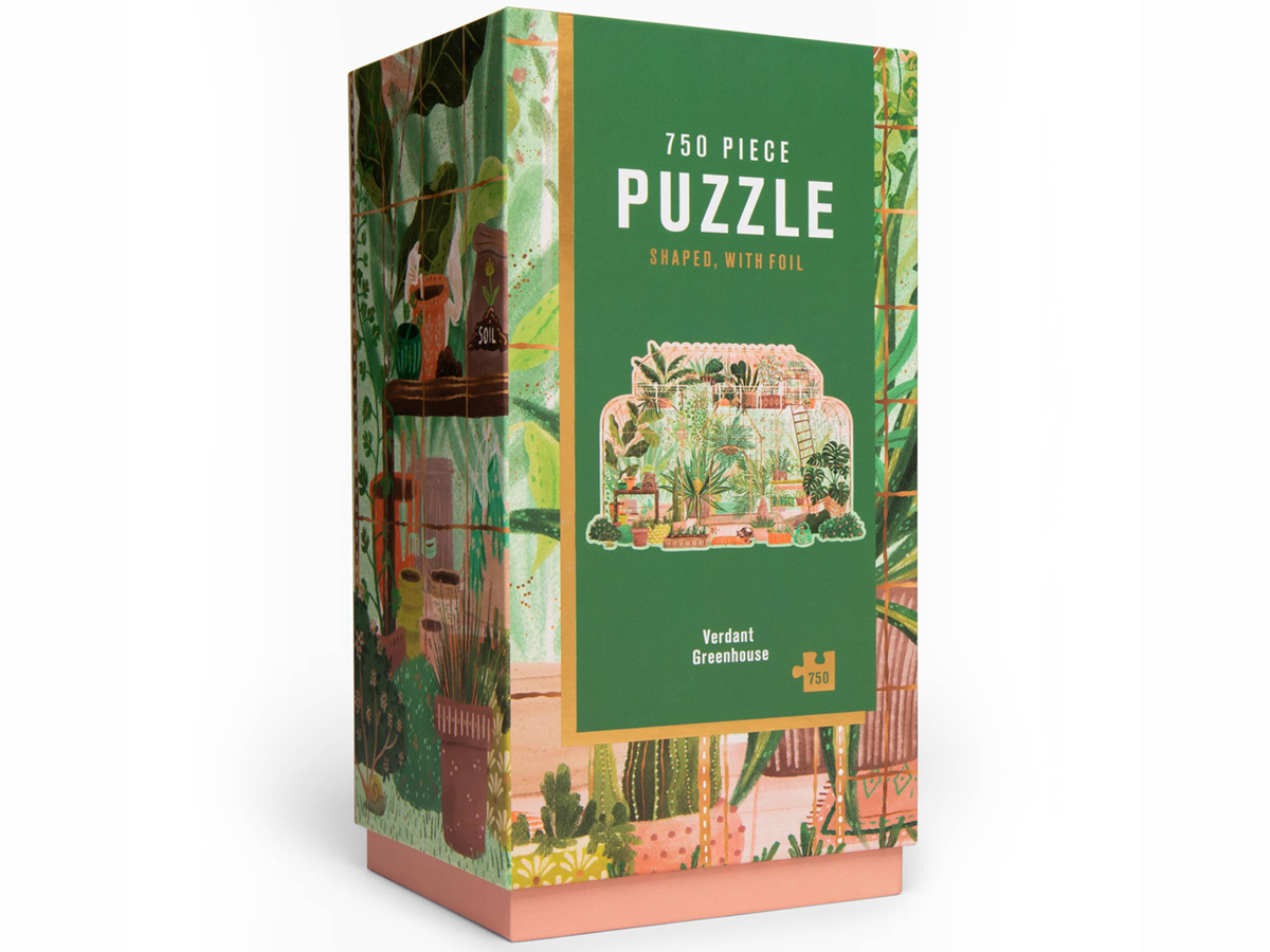 Verdant Greenhouse, 750-Piece Shape Puzzle