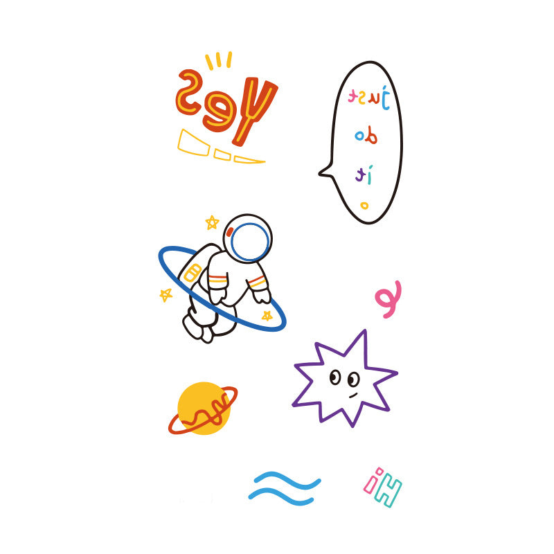 Temporary Tattoos Stickers Cartoon Fake Tattoos Stickers for Men and Women