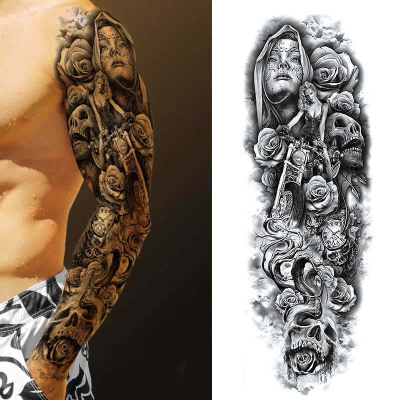 Temporary Tattoos Stickers Full Arm Fake Tattoos Stickers for Men and Women